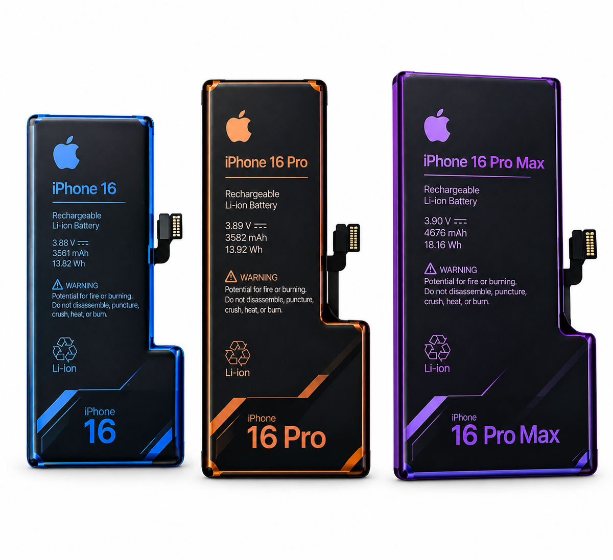 IPHONE BATTERY 16,16 PRO, 16 PROMAX