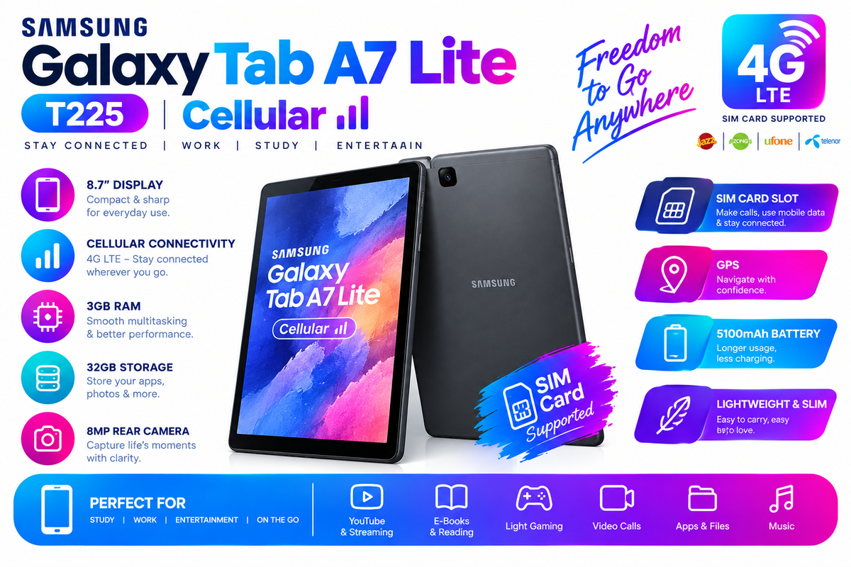 T225 Tab A7 Lite Cellular