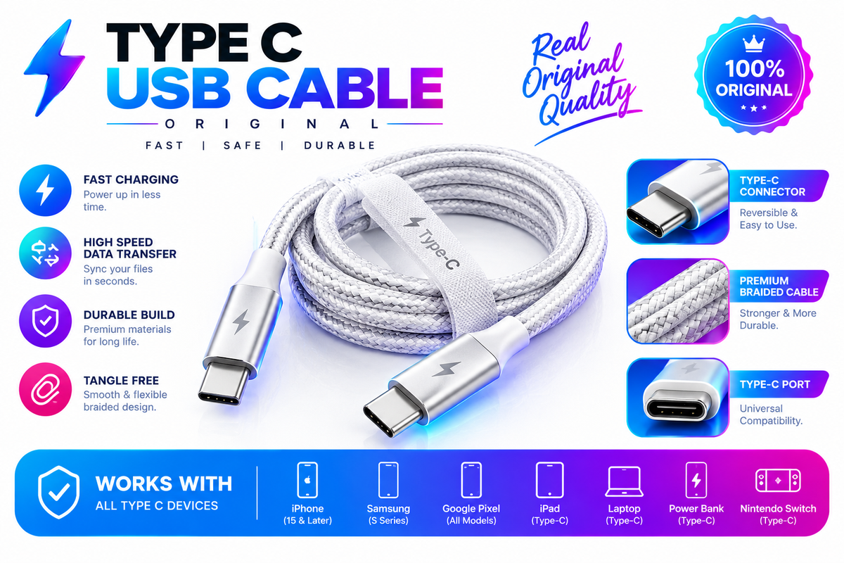 Type C Usb Cable Original